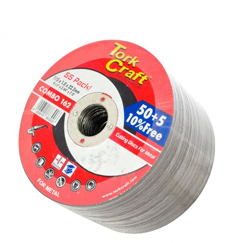 Tork Craft – 50 + 5 Cutting Disc Metal 115 X 1.0 X 22.2 Mm