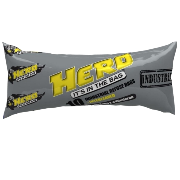 Hero-10 Interleaved Industrial Refuse Bags – e40micron