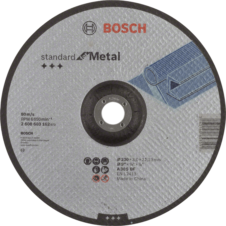 Cutting Depressed Centre Standard Metal A 30 S BF, 230, 22,23, 3,0