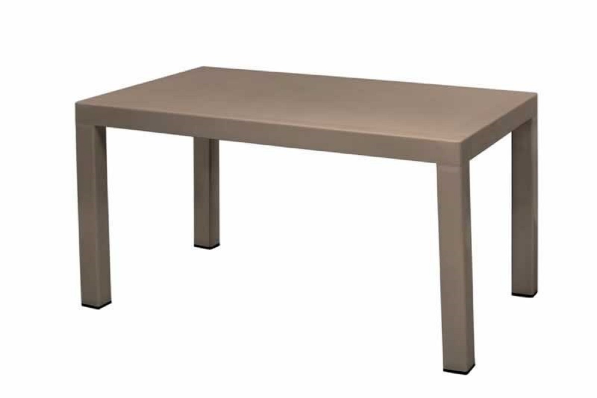 Elite 6 Seater Plastic Table – Cappuccino