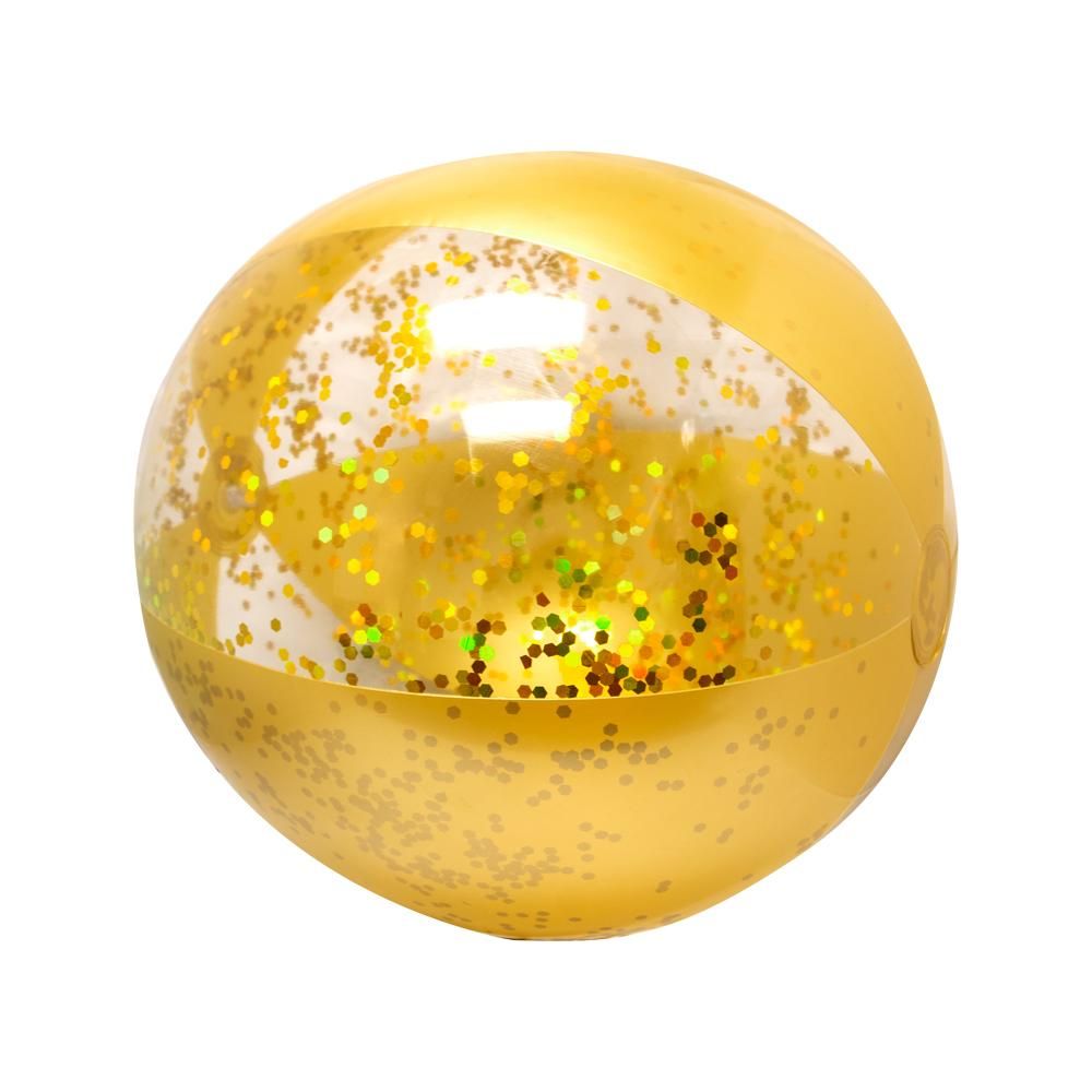SourceDirect – Gold Glitter Beach Ball – 43cm Diameter