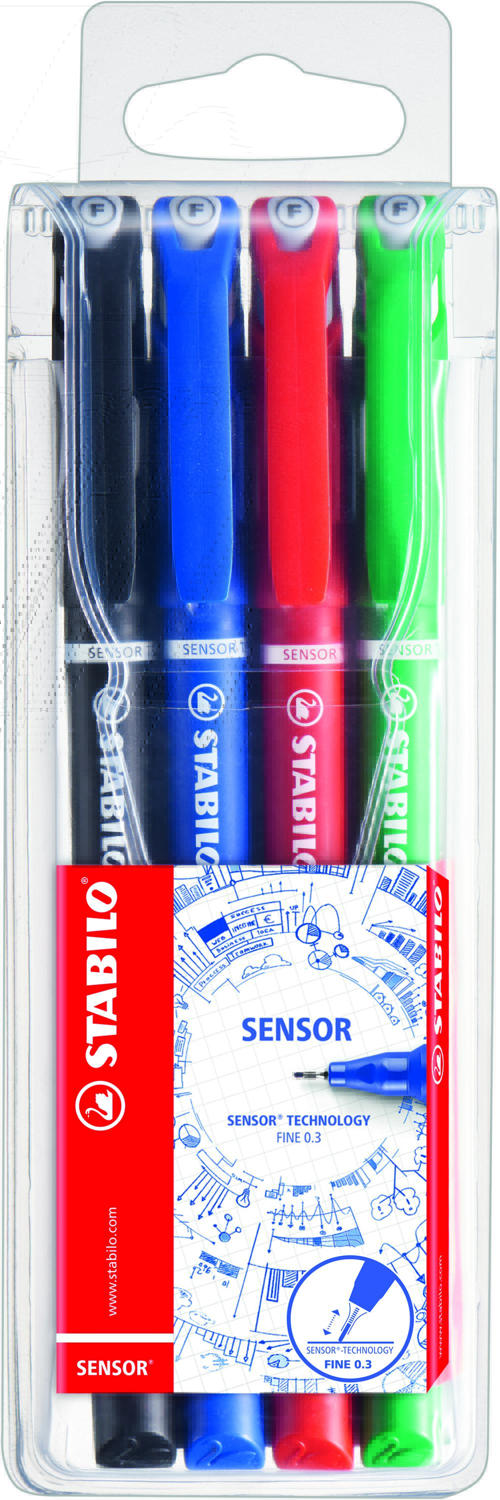 STABILO Sensor Fineliner Wallet 4’s