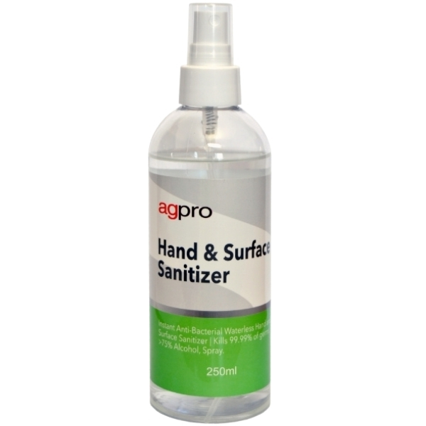Agpro – Hand And Surface Sanitizer – (250ml)