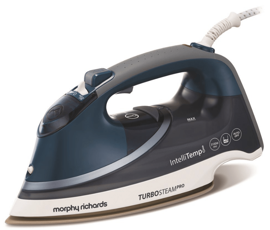 Morphy Richards Iron Steam / Dry / Spray Stainless Steel Blue 400ml 3100W “Turbo Steam Pro”