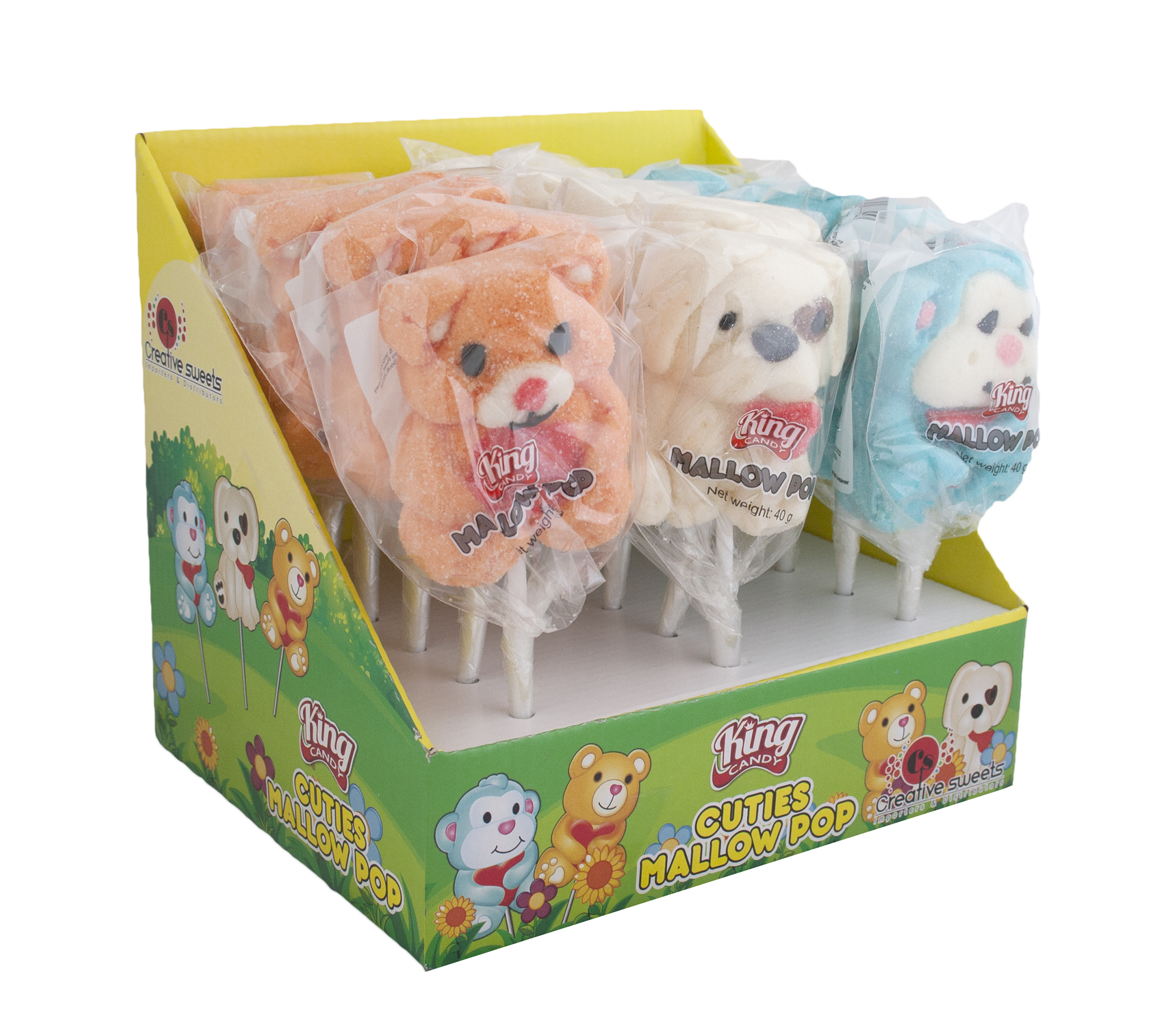 King Candy – Cuties Marshmallow Pops 18 x 40 g