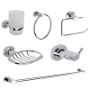 Solar Bathroom Set, 6-Piece, Chrome Plated Zinc Solar Bathroom Set, 6-Piece, Chrome Plated Zinc