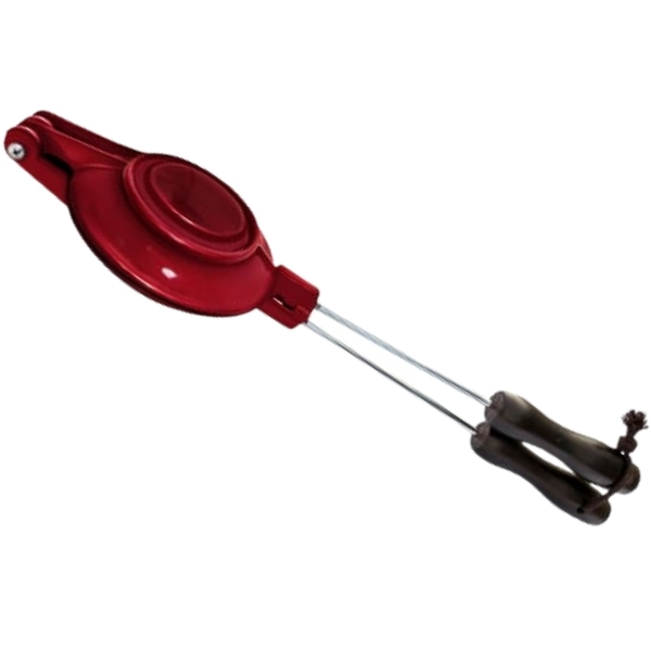 LK’s – Cast Iron Jaffle Maker – Red Enamel 120mm Diameter