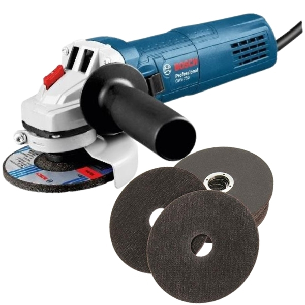 Bosch – GWS 700 Angle Grinder -700W And 5x Cutting Discs 115mm