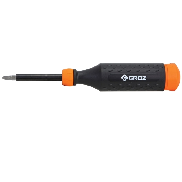 Groz – Retractable Multi Bit Screwdriver – 14 Bits