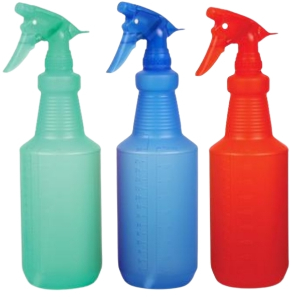 SourceDirect – 3x Plastic Trigger Sprayer Bottles – Assorted Colours (900ml)