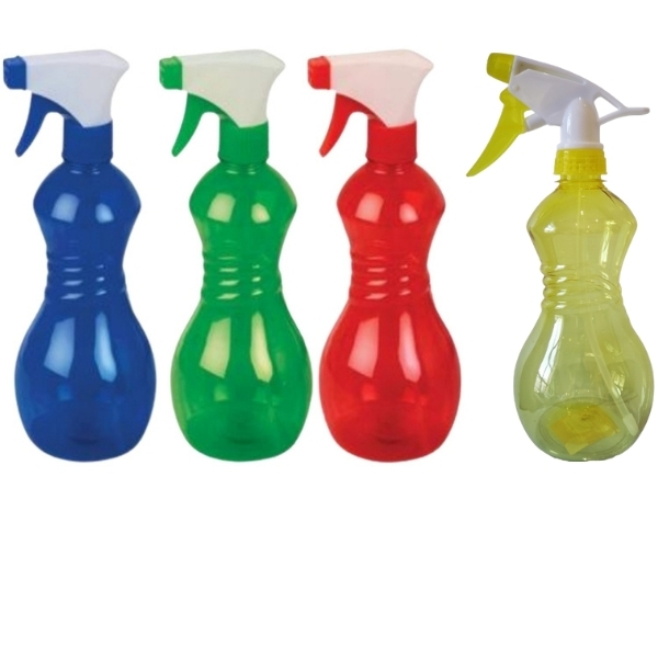 SourceDirect- 4x Plastic Trigger Sprayer Bottles – Assorted Colours (550ml)