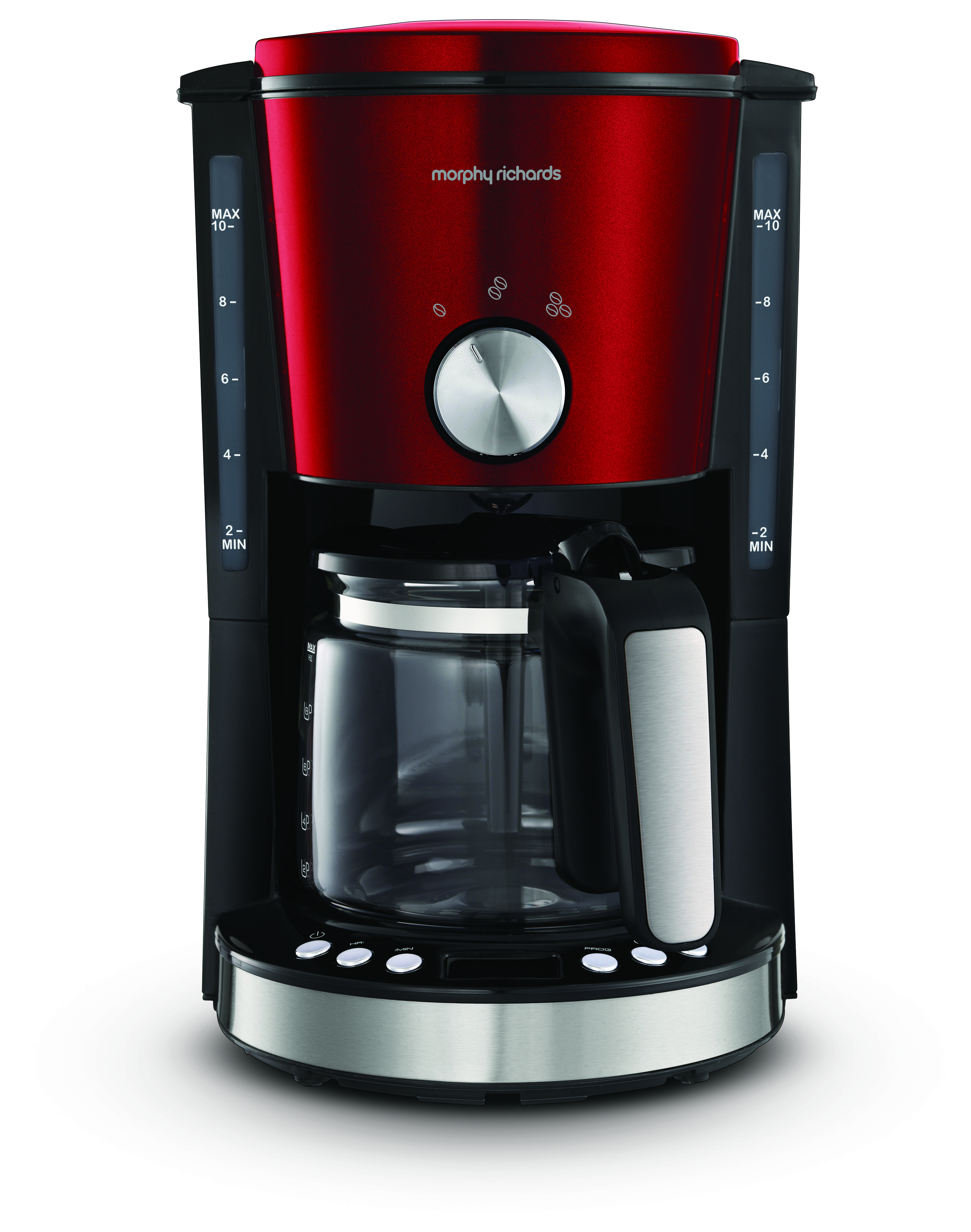 Morphy Richards Coffee Maker Drip Filter Digital Red 1.2L 1000W “Evoke”