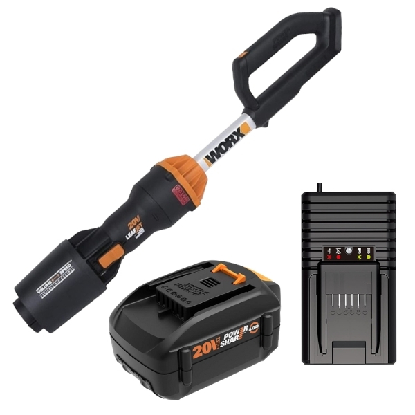 Worx – Air Leaf Jet Turbine Brushless Garden Blower with Bat and Char – (20V)