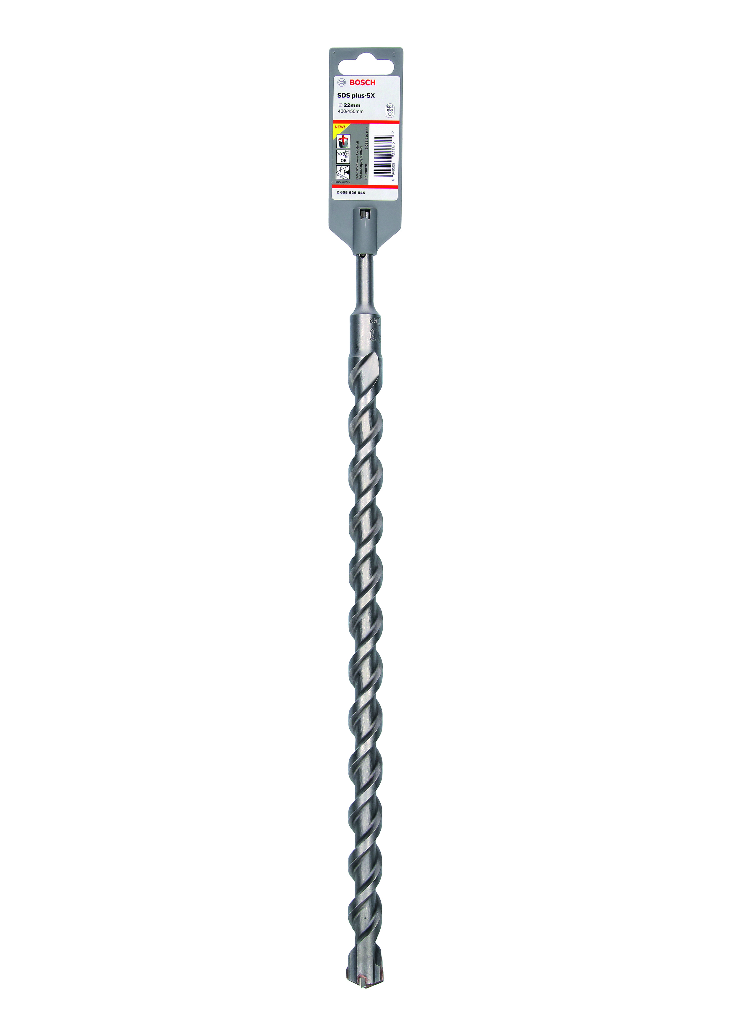 SDS-Plus-5X 22 X 400 X 450 Drill Bit