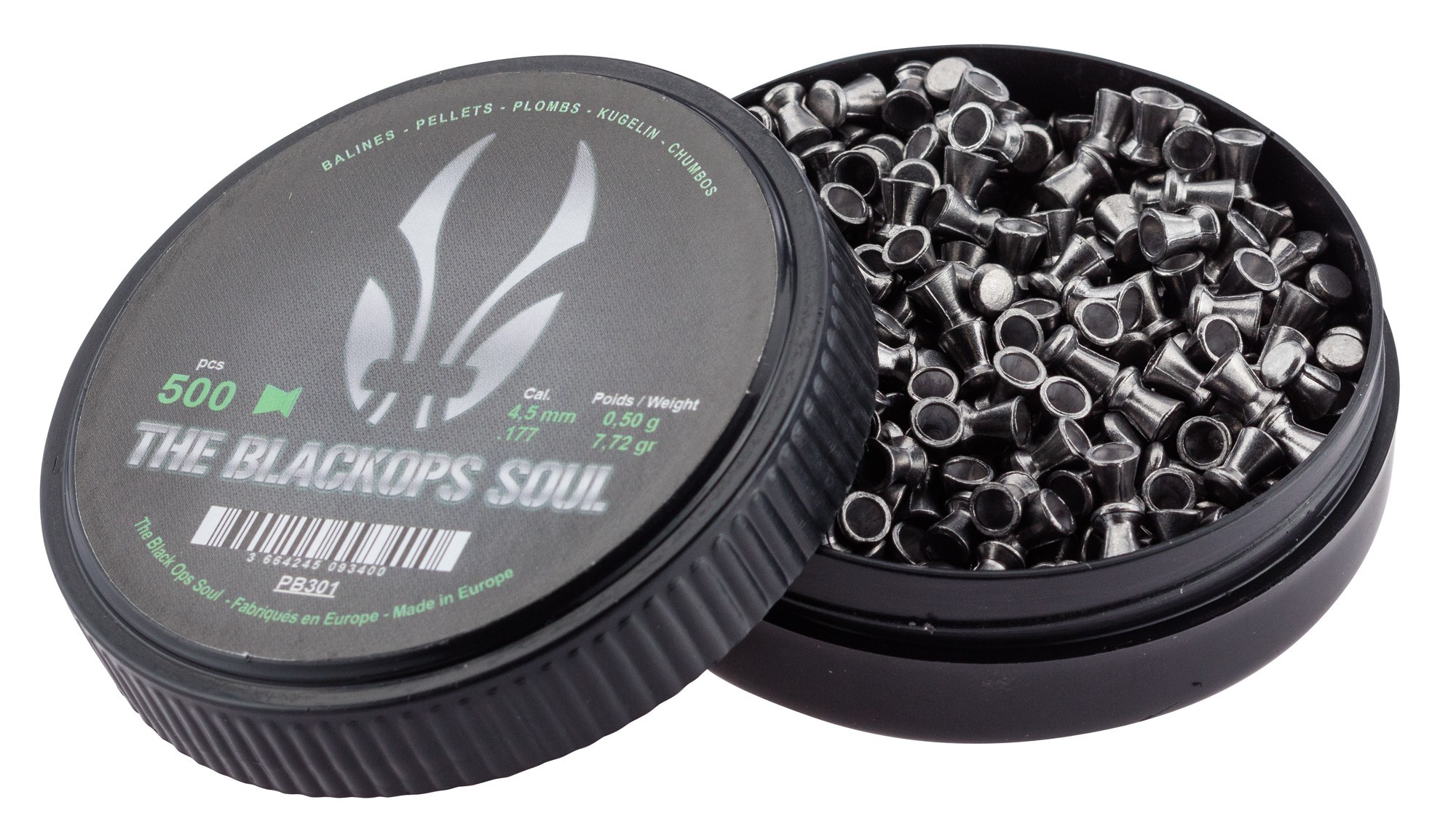The Black Ops Soul Flat Pellets / 500 – 4.5mm