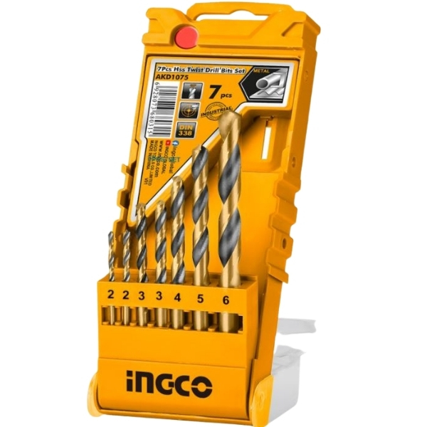 Ingco – HSS Twist Drill Bit Set – (7 Pieces)