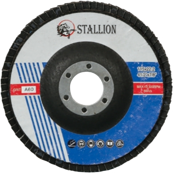 Stallion – Lamella Steel Sanding Flap Disc – P60 (115mm)