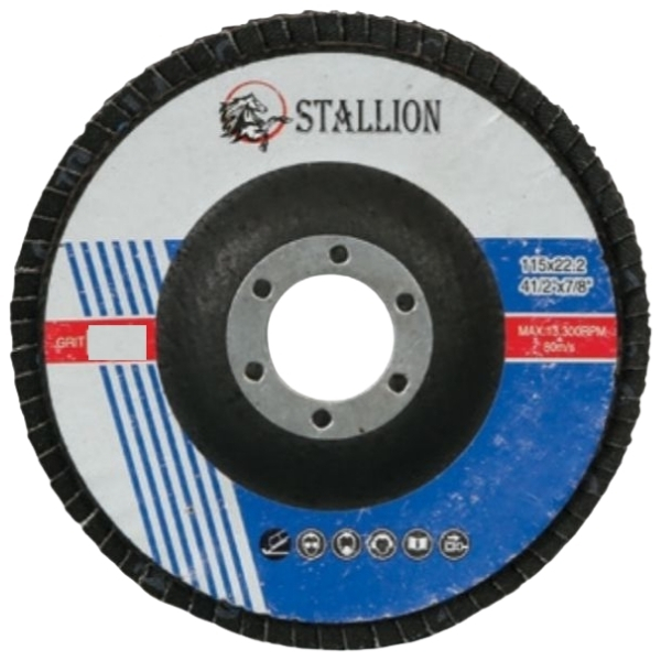 Stallion – Lamella Steel Sanding Flap Disc – P40 (115mm)