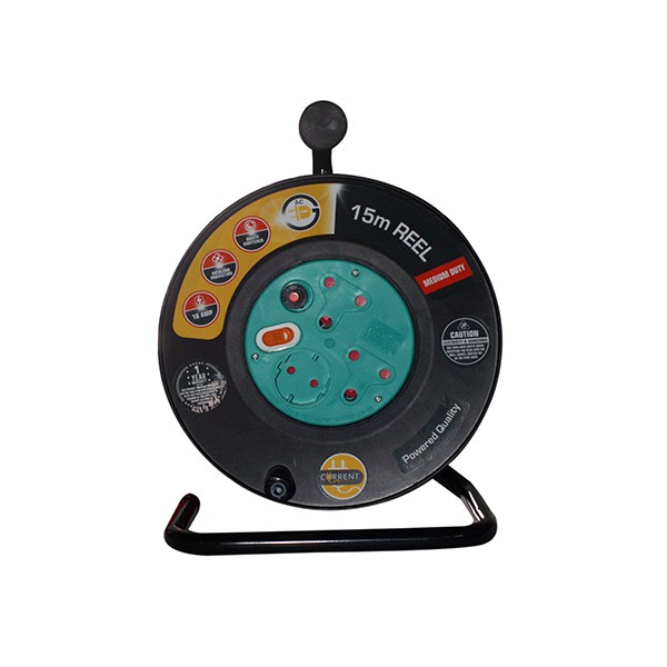 Current Plastic Extension Reel – 16 Amp – 15 Meter