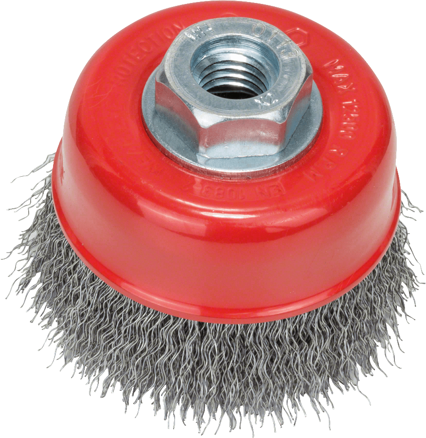 Wire Cup Brush 70 mm, 0,3 mm, M14 Angle Grinder, Crimped Wire