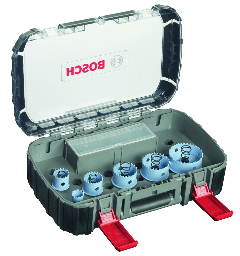 Sheet Metal holesaw 22/29/35/44/51/64 mm, 20 mm, 1 adapter, 2 bits