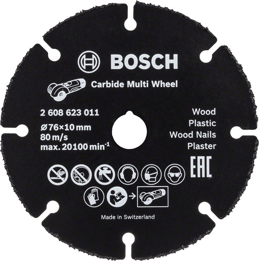 Carbide Multi-Wheel cutting disc 76 mm, 1 mm, 10 mm