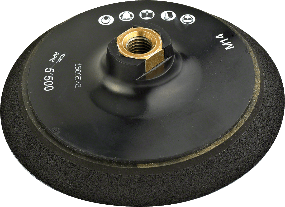 M14 Backing Pad 150 Mm Diameter with Hook and Loop-Type Fastening System