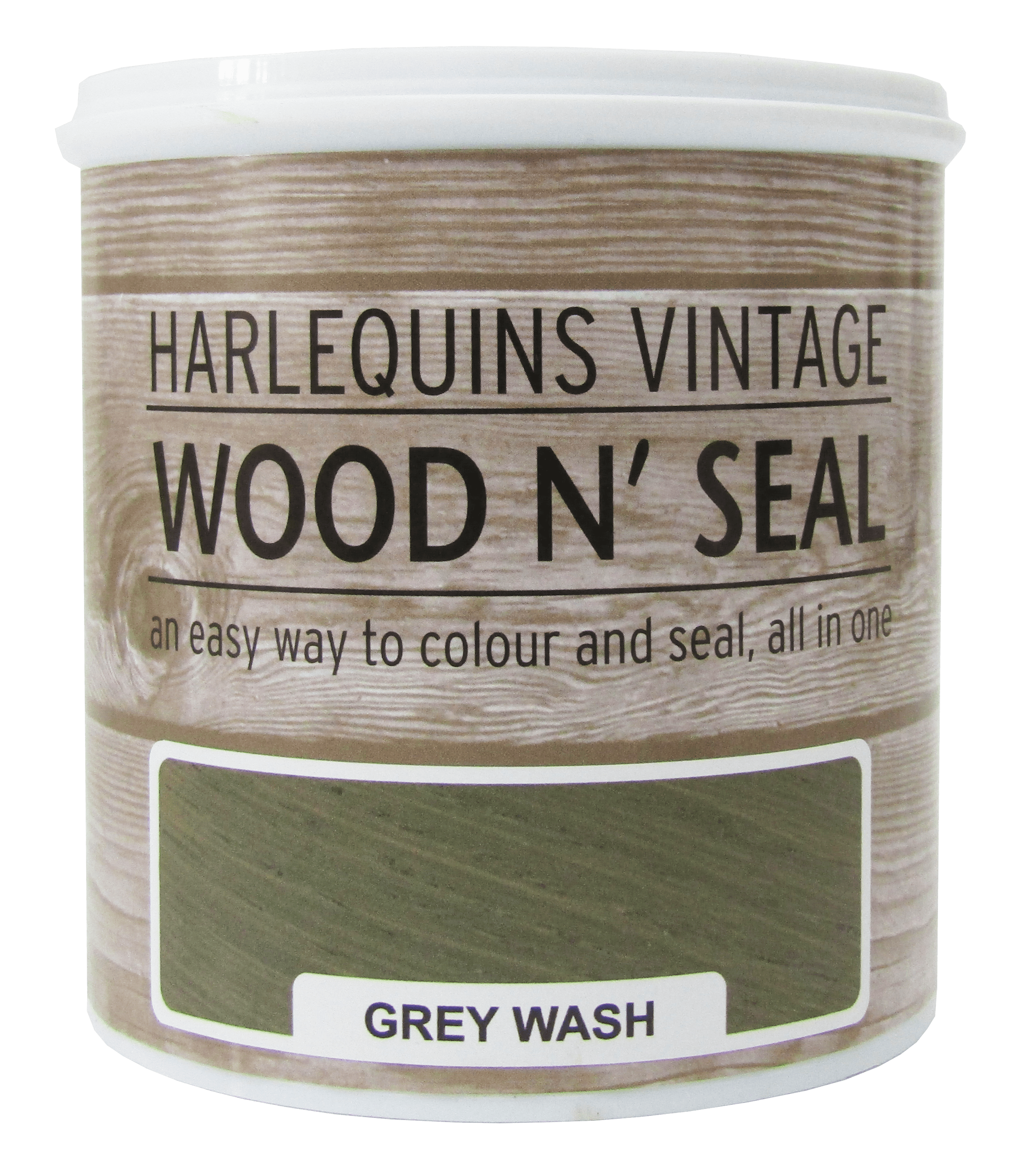 Harlequin – Wood n’ Seal – Colour and Sealant for Raw Wood – 1 Litre – Grey Wash
