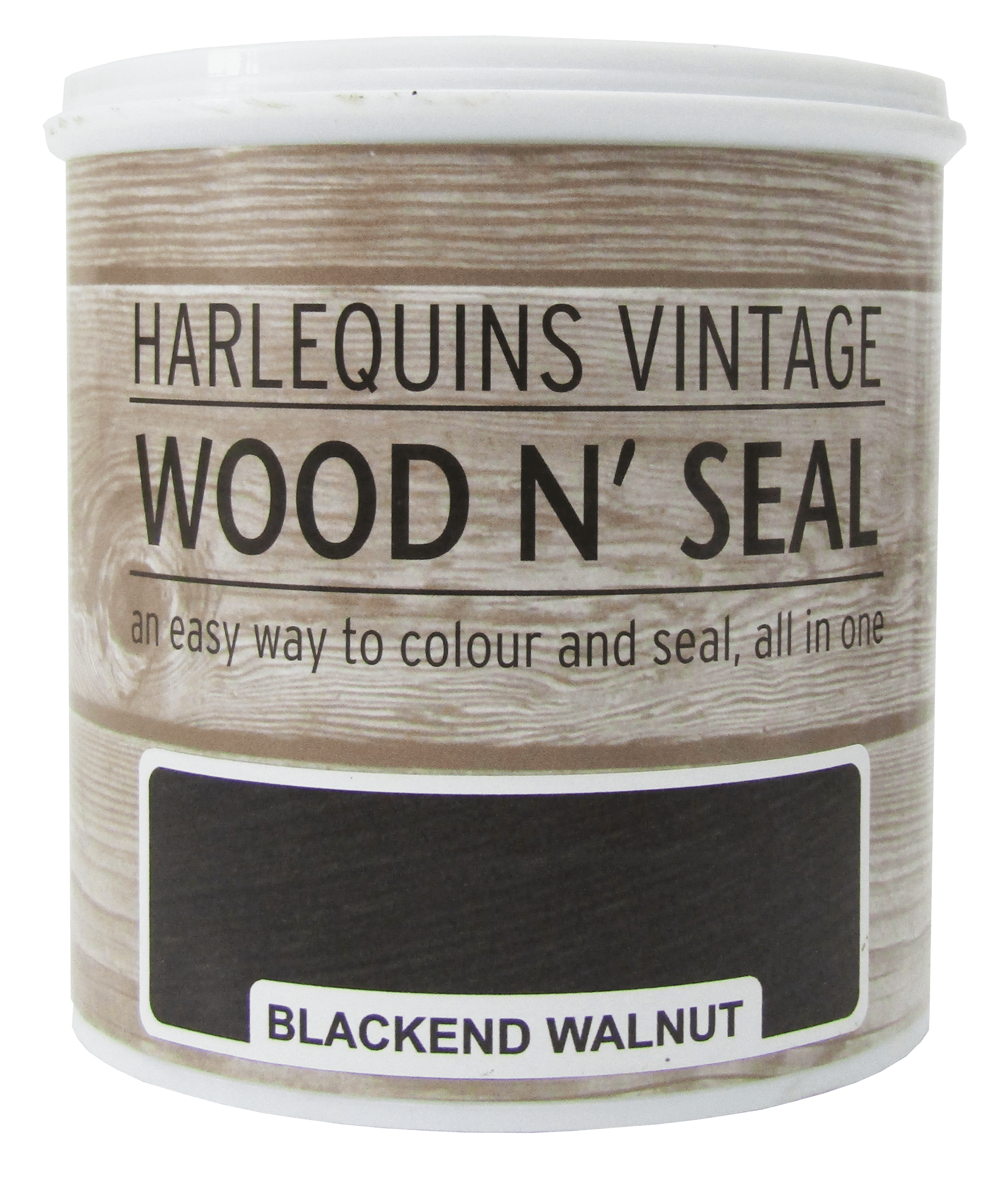 Harlequin – Wood n’ Seal – Colour and Sealant for Raw Wood – 1 Litre – Blackend Walnut