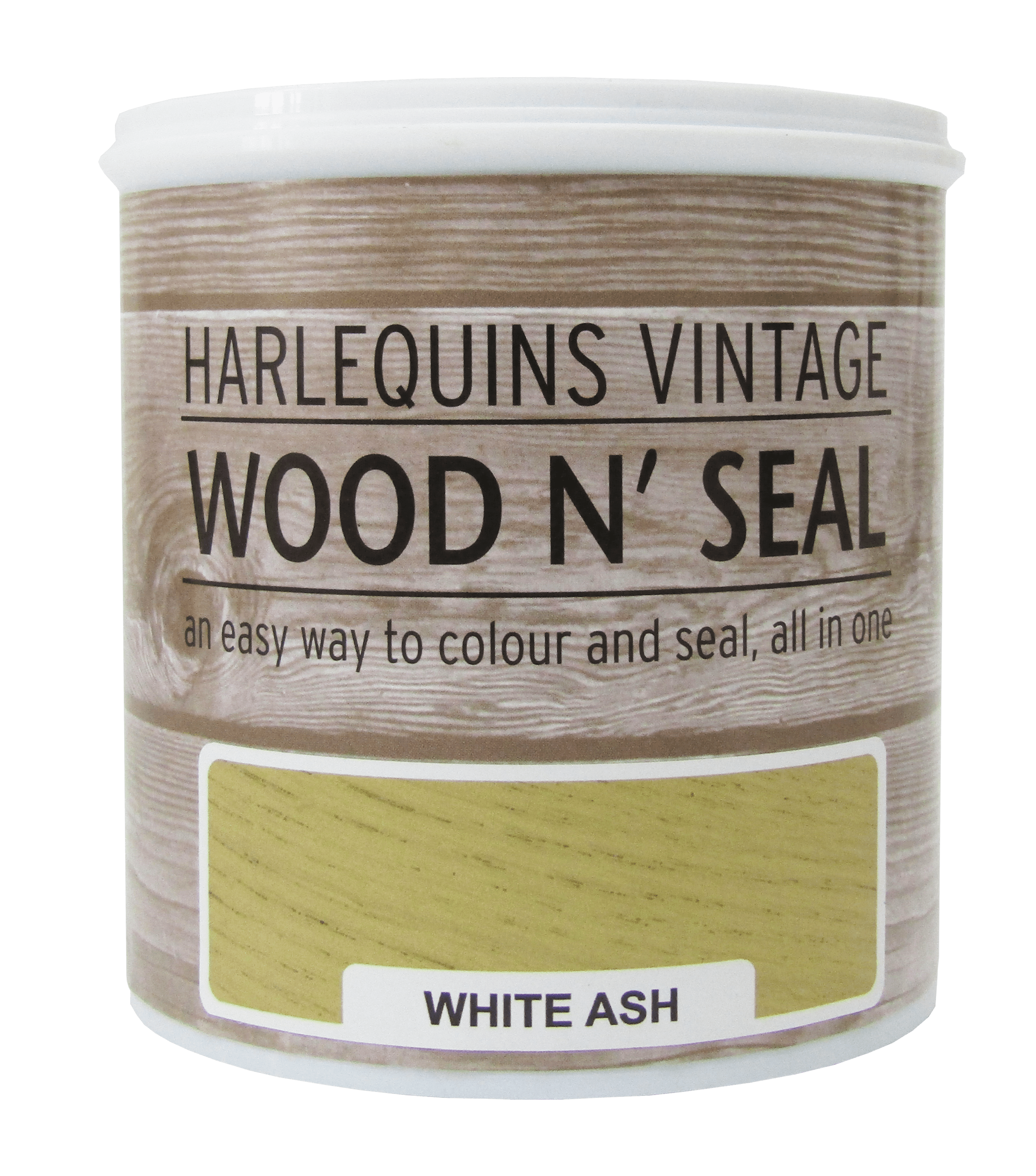 Harlequin – Wood n’ Seal – Colour and Sealant for Raw Wood – 1 Litre – White Ash