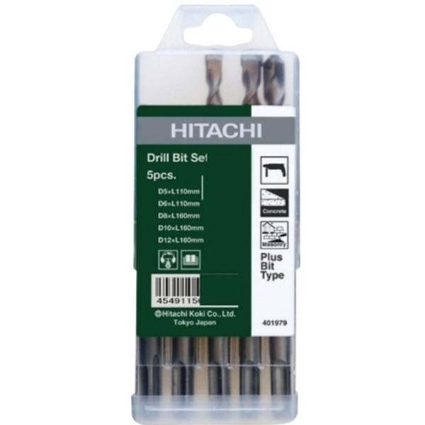 Hitachi- Drill Bit Set (B) – 5 Pieces