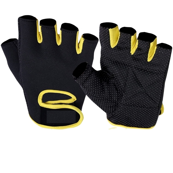 Pulse Active – Gym Gloves – Small (Black / Yellow)