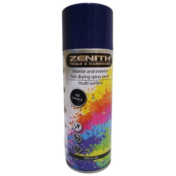 Zenith – Spray Paint – 300ml (Dark Blue – A08)