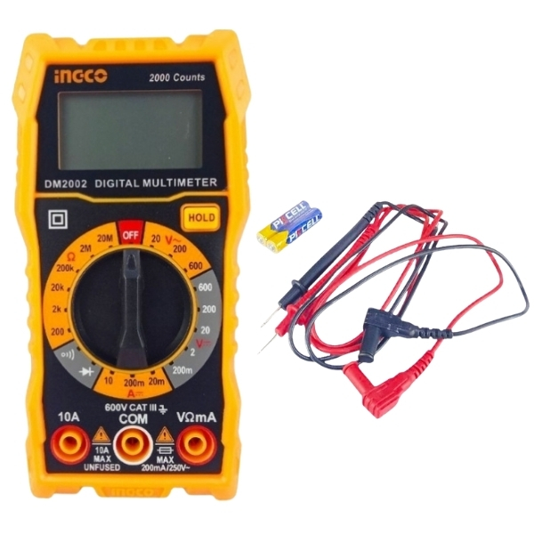 Ingco – Digital Multimeter Tester – (CAT. III 600V)