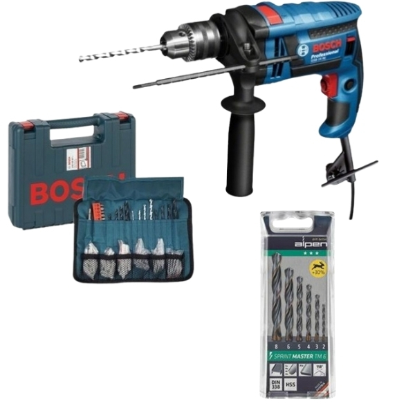 Bosch – Impact Drill Combo(GSB 13 RE) & Alpen Sprint Master Bits(6Piece)