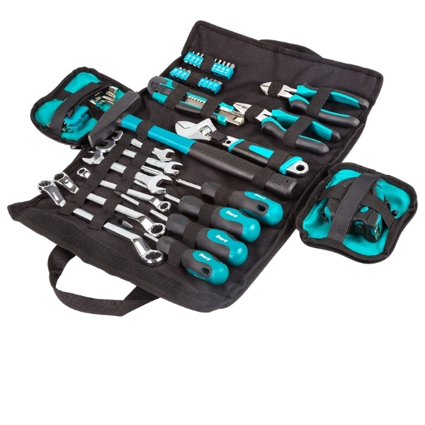 Bort – DIY Hand Tool Set / Tool Kit with Convenient Carry Bag – 45 Piece