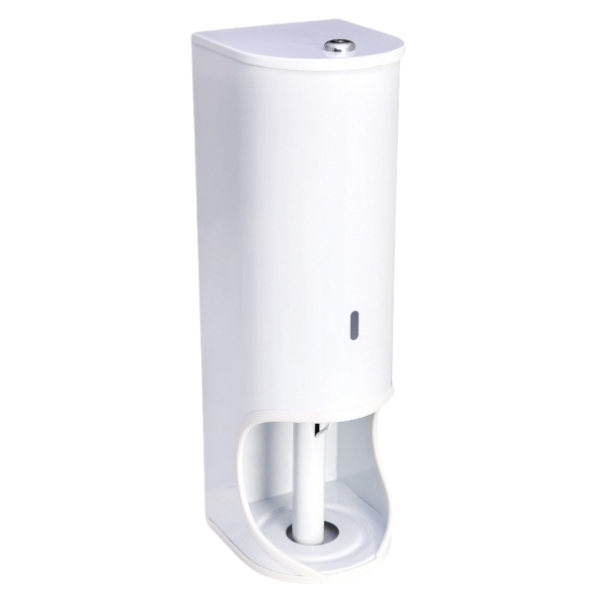 MTS – Toilet Roll Holder (3 Tier, Lockable) – White