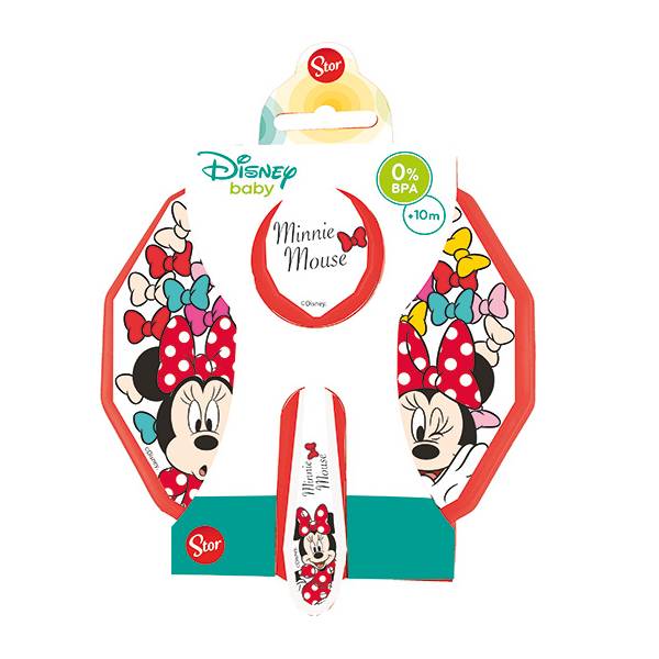 Disney Toddler Bowl with Lid & Spoon Minnie Colour Bows