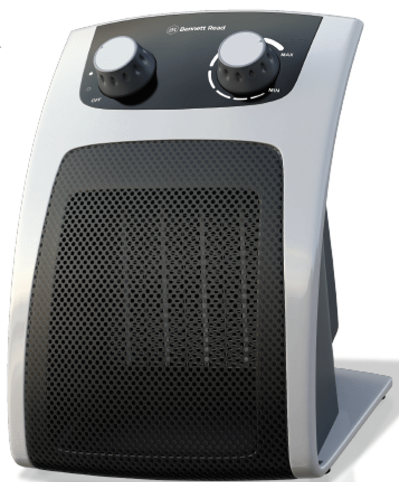 Bennett Read Compact 2-in-1 Fan Heater – Black/Silver