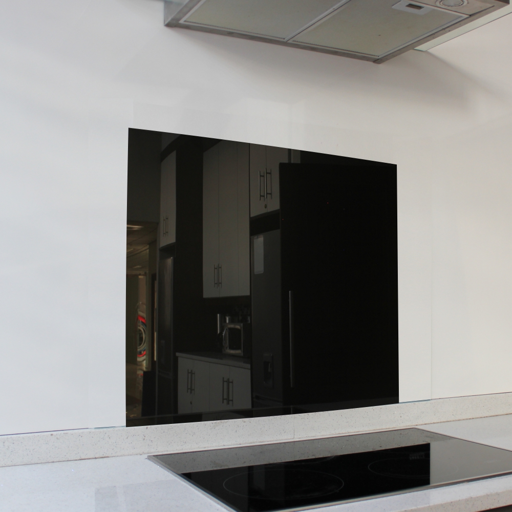 Parrot Products Metallic Black Hob Splashback (598 x 650 x 6mm)