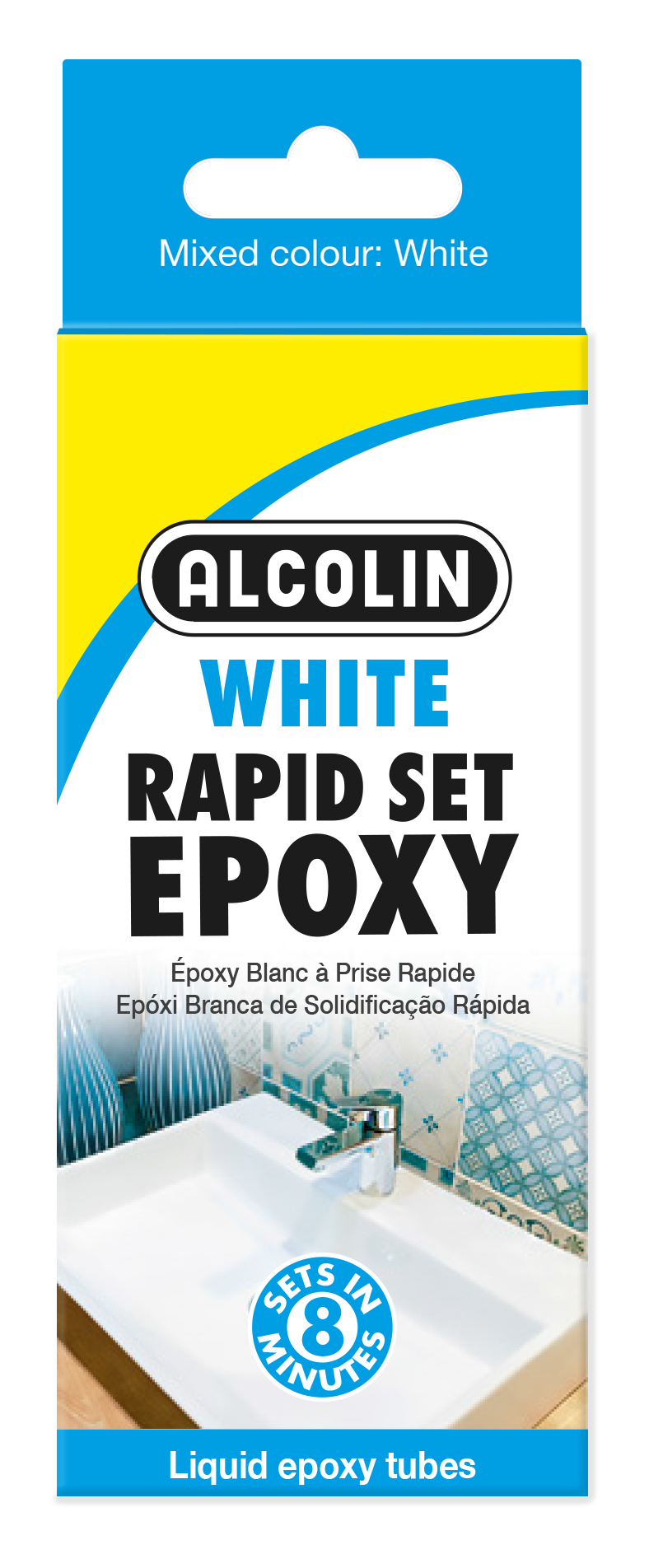 Alcolin Epoxy Liquid Rapid Set White 2 x 20g
