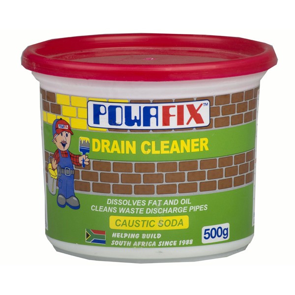 Powafix Caustic Soda Drain Cleaner – 500g – 3 Pack
