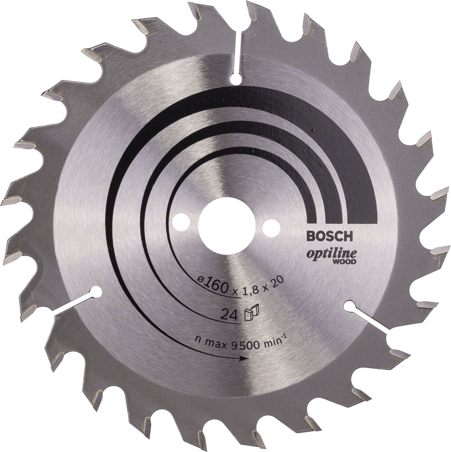 Optiline Wood 160 x 20/16 x 1,8 mm, 24