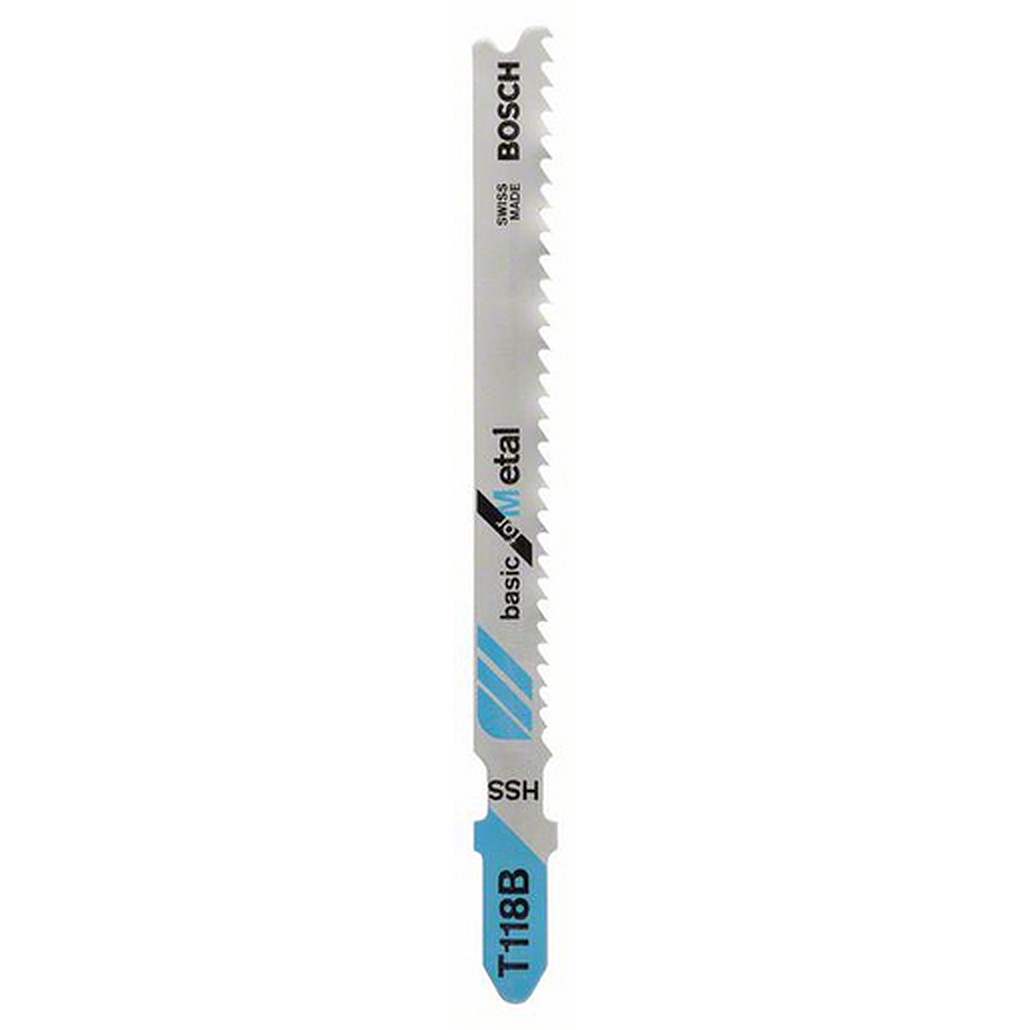 Jigsaw blade HSS T 118 B Basic for Metal, 5 Piece