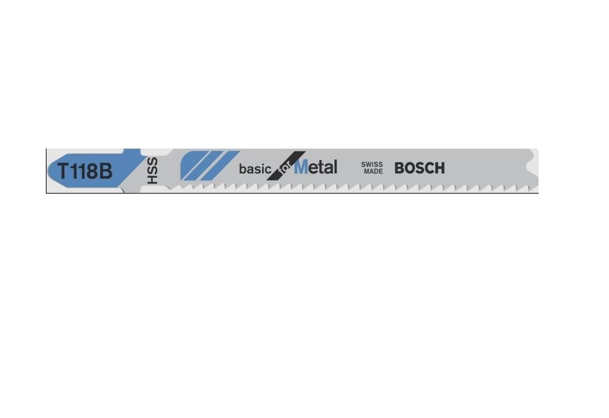 Jigsaw blade HSS T 118 B Basic for Metal, 100 Piece