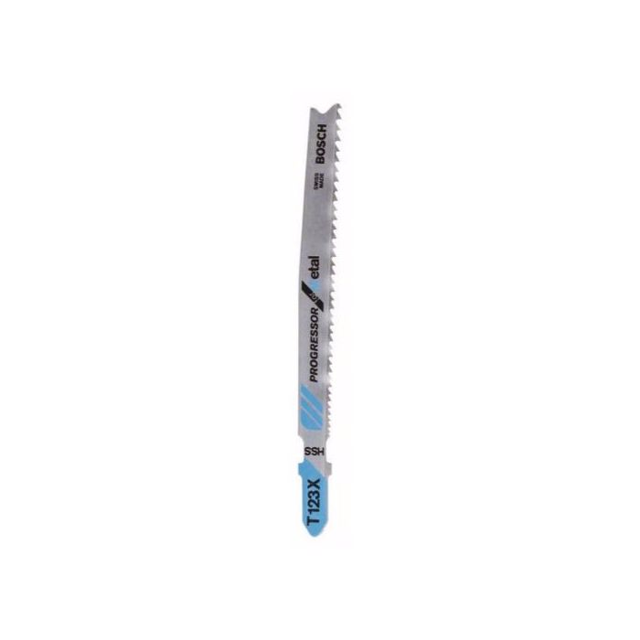 Jigsaw blade HSS T 123 XF Progressor for Metal, 3 Piece