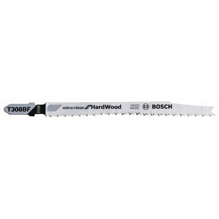 Jigsaw blade BIM T 308 BF Extraclean for Hard Wood, 3 Piece
