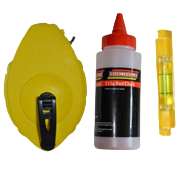 Qualitools – Chalk Line Kit – (3 Pieces)