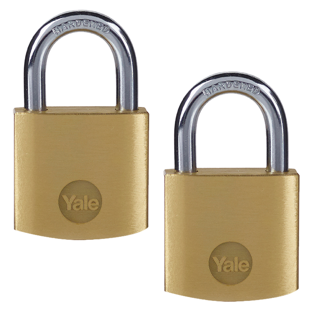 Yale 30mm Brass padlock pack2