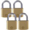 Yale 40mm Brass padlock pack4 Yale 40mm Brass padlock pack4
